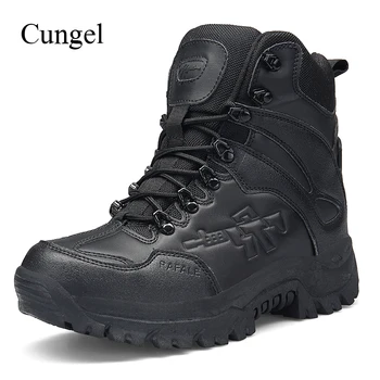 Cungel Táticas Militares de Combate Botas de Homens de Alta qualidade NÓS Exército de Caça, Caminhadas Camping Montanhismo Trabalho Sapatos Ankle Boots