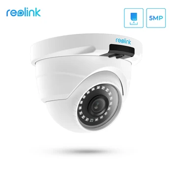 Reolink Segurança Câmera Dome de câmera de 5MP Slot para Cartão SD de CFTV visão Noturna de Vigilância de Vídeo RLC-420