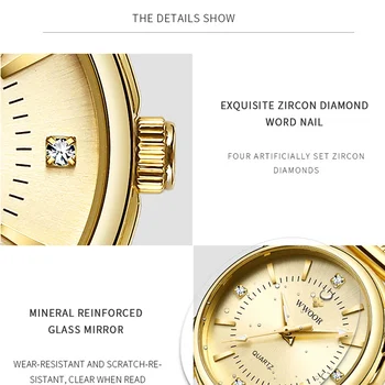 WWOOR Mulheres Relógios de Luxo Diamond Ladies Watch 2020 Moda de pedra de Strass de Quartzo Relógio de Pulso Feminino Pulseira Relógio Para Mulheres
