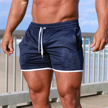 Moda Homens Esportivos Encalhar Shorts Calças De Musculação Calça Fitness Curto Corredor Casual Academias Homens Shorts
