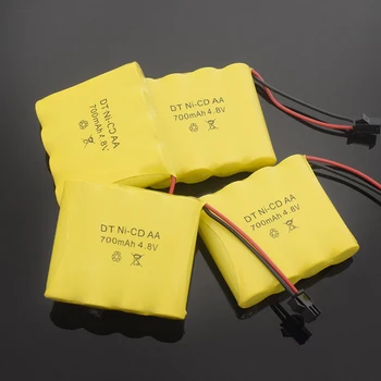 1/2/4/8x de 4,8 v 700mah bateria Recarregável de Ni-cd baterias Com o SM-Plug 2P 5.6x5.1x1.4cm De Controle Remoto, Brinquedos Carro de Substituição da Bateria