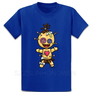 Voodoo_Dolls T-Shirt Normal De Verão, Estilo Gráfico Básico Personalizado Roupas De Algodão O-Camisa De Gola