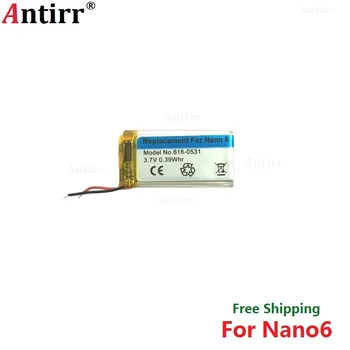 Antirr Original nova Bateria de Substituição Para ipod Nano6 6G 6ª Geração MP3 Recarregável de Polímero de lítio Nano 6 616-0531 Baterias