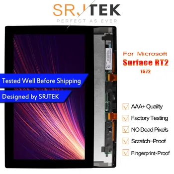 SRJTEK 10.6 LCD Para o Microsoft Surface 2 RT 2 RT2 1572 Tela LCD Touch screen Digitador Matriz de Montagem LTL106HL02-001 Exibição