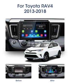 2G+32G Android 9.0 Para Toyota RAV4 2013-2018 auto-Rádio Multimédia Player de Vídeo de Navegação GPS, mp5 2 din dvd