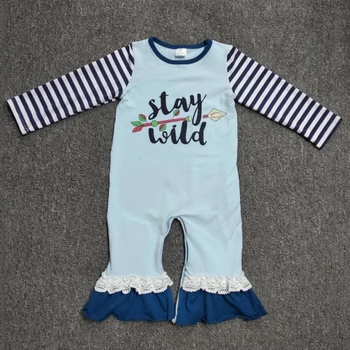 2020 Bebê Recém-nascido Primavera-outono de Roupas de Algodão Azul Bebê de Presente de Natal Romper Meninas Fantasias de Animais Boutique Pijama de Romper