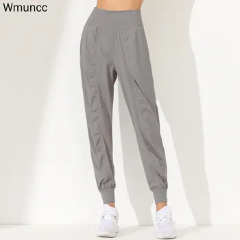 Wmuncc Yoga Calça Mulheres de Fitness Jogging Esporte Calças com Bolso de Cintura Alta Trecho Ginásio Desgaste Apertado Elástico Design de Pé Rápido a Seco