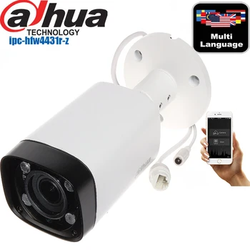 Poe motorizada da lente varifocal de 2.8 mm ~12mm câmara IPC-HFW4433R-Z H. 265 de rede da câmera do CCTV 4MP IR de 80M câmera ip HFW4433R-Z