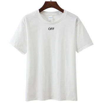 O coreano Letra Imprimir T-shirt das Mulheres de Verão Tops Branco Preto Solto Manga Curta Camiseta Harajuku Algodão, Estudante de Streetwear