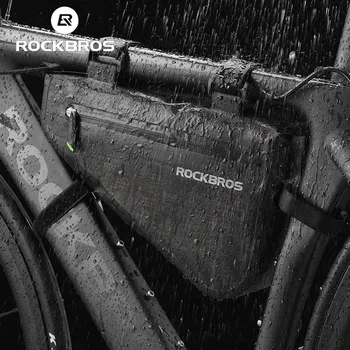 ROCKBROS Grande de Bicicleta Triângulo Saco de Quadro de Bicicleta de Frente Tubo Saco Impermeável Calafetagem de Ciclismo Saco Pannier Moto Saco de Ferramenta Acessórios