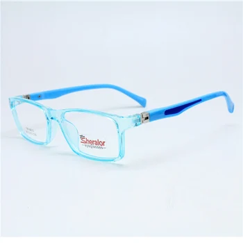 Completa-rim durável cor dupla TR90 óculos de armação com 180 graus de charneira flexível ensolarado aluno óculos 5013