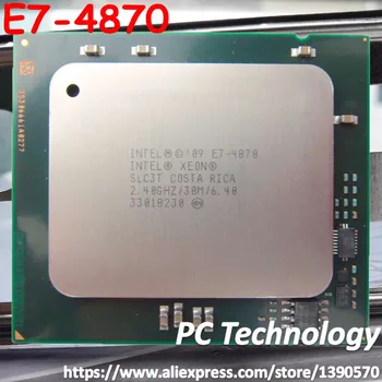 Original do processador Intel Xeon E7 4870 cpu 2.40 GHz 10-core 6.4 GT/s 30MB de 32nm 130W LGA1567 frete grátis E7-4870