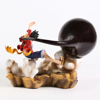 Uma Peça de Engrenagem Terceira Monkey D Luffy Batalha Versão de PVC Modelo Figura Coleção de Brinquedos Estátua
