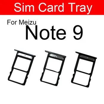 Bandeja do Cartão Sim do Adaptador Para Meizu Nota 9 Note9 M923Q Leitor de Memória Ranhura do Suporte de Substituição de Peças de Reparo Azul & Preto & Prata