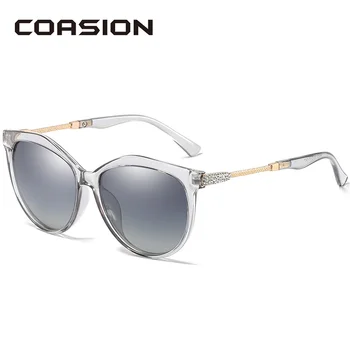 COASION 2020 Design da Marca Vintage Olho de Gato Óculos de sol Polarizados Mulheres Lentes espelhadas Senhoras de Óculos de Sol Tons para as Mulheres CA1471