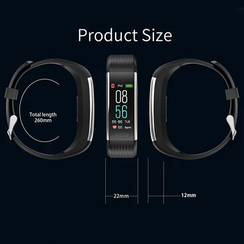 Banda Inteligente De Medição Da Pressão Arterial Pedômetro De Fitness Tracker Relógio Inteligente Pulseira Mulheres Homens À Prova D'Água Para Android Ios