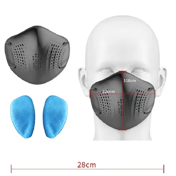 Respirável KN95 Lavável Máscara de Silicone De 5 Camadas de Proteção Anti-fog Filtro de Máscara facial Unisex Reutilizáveis Pm2.5 Prova De Mascaras