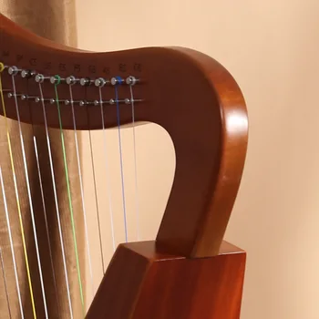 Caroline instrumento eagleharp profissional artesanal 15 cordas artesanais Harpa
