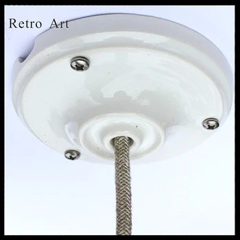 Vintage Industrial luminária kit retrô edison estilo de Tecido de Fio Kit de Cabo com soquete da lâmpada