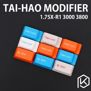 Taihao abs doubleshot keycaps modificadores de 1,75 u shift 3800 3850 3000 3494 1865 1869 1800 mx2.0 capslock cor de r1 r2