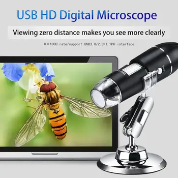 1000X 1600X Microscópio Digital Lupa de LED da Câmara Eletrônico Estéreo Endoscópio de Câmera para Android ios Microscópio de Wifi