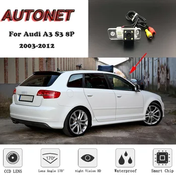 AUTONET HD Visão Noturna de Cópia de segurança da câmera com Visualização Traseira ou Suporte Para Audi A3 S3 8P 2003-2012 3D 5D /Placa de Licença da câmara