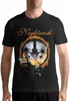 Nightwish Banda De 1 T-Shirt Engraçada Aniversário De Algodão Tee Vintage Dom Homens Mulheres