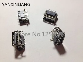 20pcs USB Tipo A Fêmea de 4 Pinos de SMT SMD Soquete do Conector de 2 Pinos DIP Ping boca