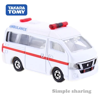 Tomica NÃO. 18 Nissan NV350 Caravan Ambulância 1:56 Takara Tomy Diecast de Metal de Carro Brinquedo Veículo Modelo Crianças de Coleta de Presente