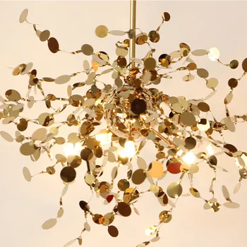 Moderna, Pingente de Ouro Luzes Led lustre para Sala de Jantar, Cozinha dispositivos Elétricos de Iluminação da Casa da Arte de Decoração de Suspensão da Luminária