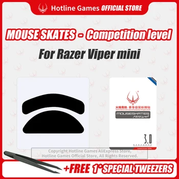 Hotline Jogos De 3,0 Nível de Concorrência do Mouse Patins Mouse Pés Almofada para Razer ViperMini Mouse 0.28 mm/0,7 mm de Espessura