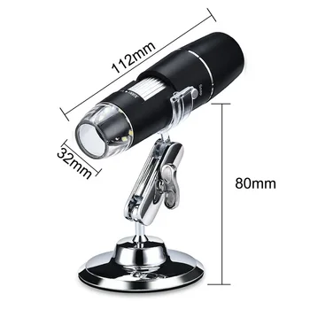 1000X Microscópio Digital wi-Fi Microscópio, Lupa Câmera 720P Stand Microscópio de Wifi sem Fio de Ampliação do Endoscópio