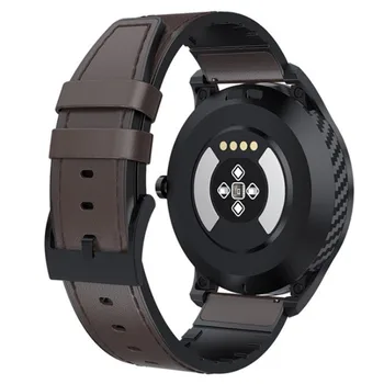 Chamada Bluetooth Smart Relógio Cheio de Toque de Tela à prova d'água Para a PPG Heart Rate Monitor de Pressão Arterial Smartwatch Pulseira Bluetooth