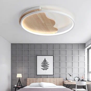 MDWELL Nórdicos Moderna e Simples de Madeira Lustre Ultra-fino LED Japonês Lustre Para Quarto, Sala de estar, Sala de Estudo Luminárias