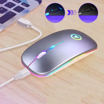 2.4 G sem Fio Mouse de Computador Silencioso Mouse USB Recarregável Mouse Ergonômico de 1600 DPI mouse Óptico Para PC Portátil