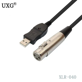 10 metros de 3m Para Notebook MAC 2019 NOVO Microfone USB Mic Link de um Adaptador de Cabo XLR Macho Fêmea do Cabo Para PC