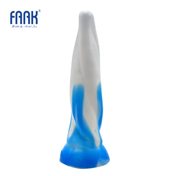 FAAK de silicone sexo anal brinquedos branco azul colorido plug anal espiral de produtos do sexo Treinador Para as Mulheres/Homem Anal com Vibrador masturbador masculino