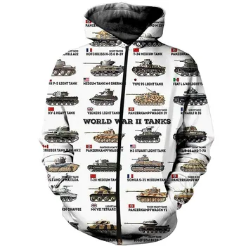 Tessffel Quente do Mundo de Jogos de Tanques Tanques Tiger Engraçado NewFashion Treino 3DPrint Zíper/Jaquetas/blusas de Moletom/Casaco/Homens/Mulheres A-1