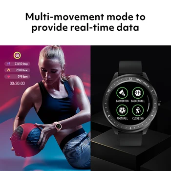 Rogbid Lua Inteligente Assista Sport Metal Heart Rate Monitor de Sono Impermeável Smartwatches Homens IOS Android Versão Global Para o Menino Menina