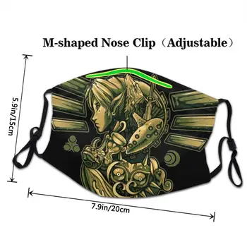 Jornada De Coragem Loz Zelda rosto com uma máscara lavável boca máscara de algodão boca máscara com design engraçado masque de proteção lavable