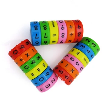 Matemática Brinquedos de Bebé a aprender Educacionais de montessori Vara Magnético cilindro de Quebra-cabeça de Educação Número de Brinquedos Calcular Jogo de Aprender a Contar
