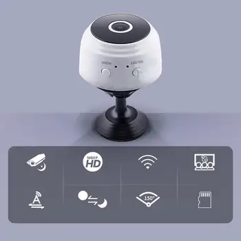 Micro Thuis Draadloze de Vídeo Cctv Mini Vigilância de Segurança Conheceu do Ip de Wifi da Camara Sensor Infrarood Cmos de 2MP Telefon Alarme Câmara