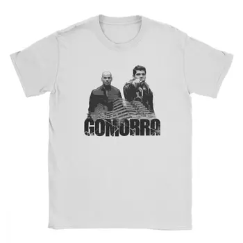 Os Homens T-Shirt Gomorra Novidade Do Algodão Do T-Shirt De Manga Curta Tv Itália Corleone Filme Padrinho T-Shirts Roupas De Streetwear