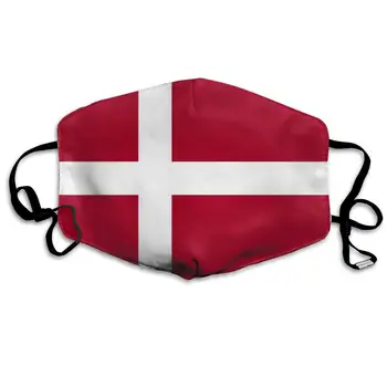 A boca da Máscara Para o dia de Vestir, de Bandeira dinamarquesa Anti-poeira Boca, para Abafar, Lavável, Reutilizável Férias de Meio de Máscaras faciais Para homens E Mulheres