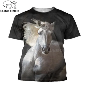 PLstar Cosmos de nova Impressão 3d de corridas de cavalos limited edition 3d camisetas camiseta de tees de verão engraçado Harajuku manga curta streetwear-2
