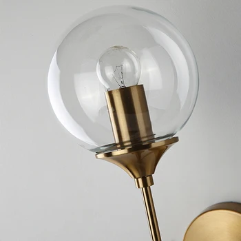 Nordic Vidro LED Lâmpadas de Parede da Sala de estar de plano de Fundo de Parede de Luzes para Leitura de Cabeceira Corredor de Casa, Decoração de Interiores Iluminação