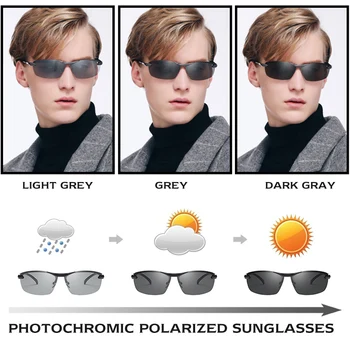 CoolPandas Top Unissex Fotossensíveis Homens Óculos de sol Polarizados do Camaleão Óculos de Condução Anti-Brilho UV400 Óculos de Sol Oculos De Sol