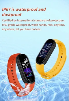 Impermeável M5 Inteligente Pulseira De Frequência Cardíaca Pedômetro Sono Monitor De Pressão Arterial Smart Watch Band Sport Tracker Pulseiras