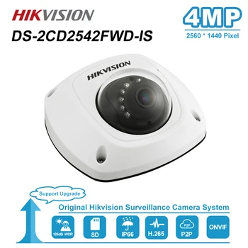 Hikvision DS-2CD2542FWD-É 4MP Lente Fixa WDR Dome de Rede IP POE Câmera à prova de Intempéries IP67 H. 264+ Visão Noturna IR 10M
