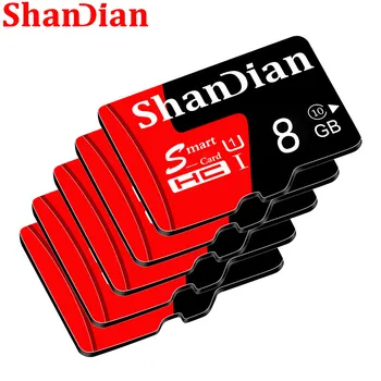 SHANDIAN Smast cartão sd de 128gb 64gb Smast sd 32gb Mini Cartão de 16gb Classe 10 para samrtphone e PC de mesa Original, Cartão de Memória